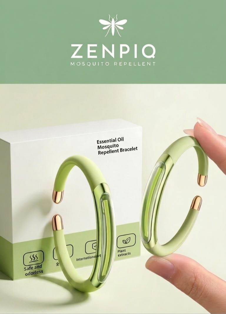 Bracelet Anti-Moustiques Portable aux Huiles Végétales